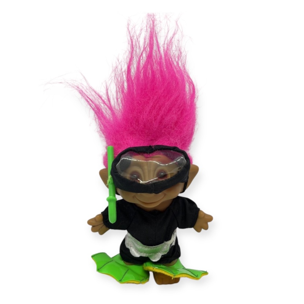 Russ Troll Unique Scuba Diving Snorkeling Retro 1980’s Vintage Doll